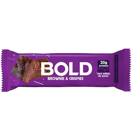 Choc bold barra proteica 60g brownie & crispies