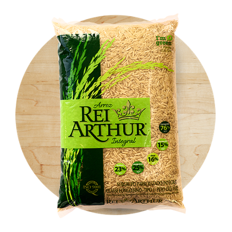 Arroz Rei Arthur Integral Parboilizado 1kg