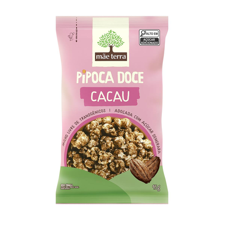 Pipoca Nupoca Mãe Terra 45g - Orgânica - Cacau