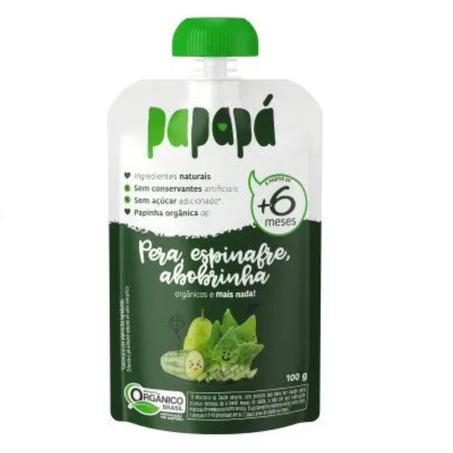PAPINHA ORGANICO PERA/ESPINAF/ABOB PAPAPA 100g