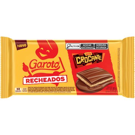 Choc garoto rech 90g crocante
