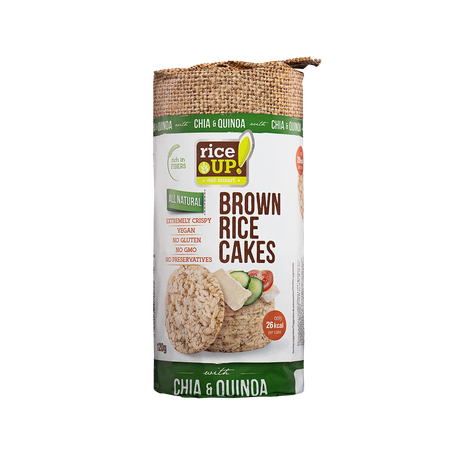 BISCOITO DE ARROZ RICE UP QUINOA E CHIA 120G