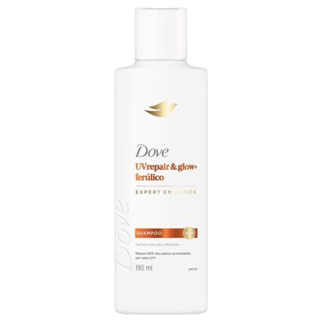 Shampoo dove uv repair & glow+ ferúlico 190ml