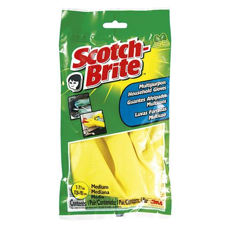Luva borracha md scotch brite forrada