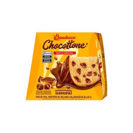 Chocottone Bauducco com Gotas Cobertura Chocolate 450g