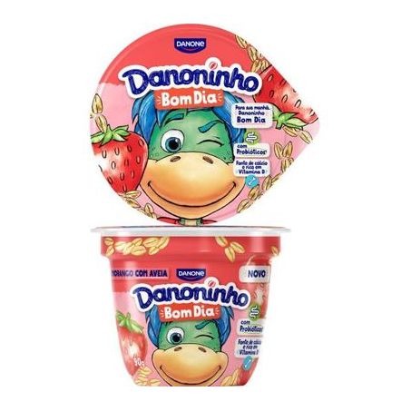 Iogurte danoninho bom dia morango com aveia 90g