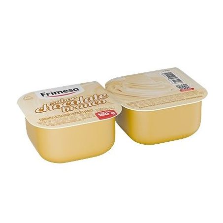 Sobremesa láctea frimesa sabor chocolate branco bdj 180g