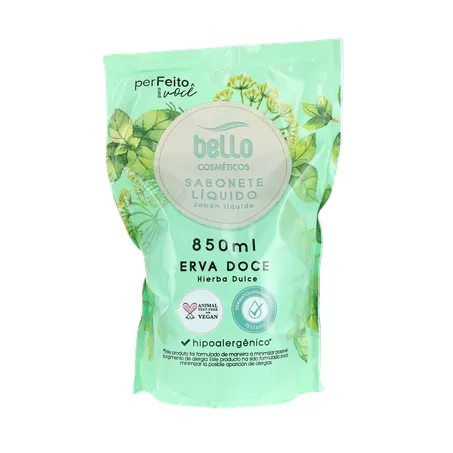 Sabonete liquido bello erva doce ref. 850ml 360-0