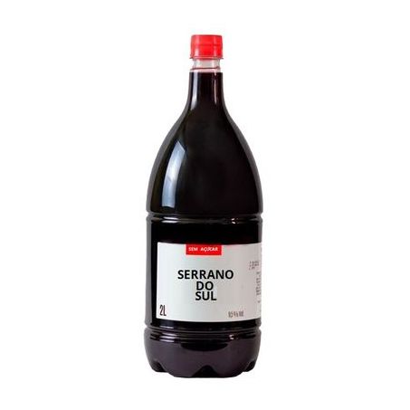 Bebida mista de vinho serrano do sul tinto sem açúcar pet 2l