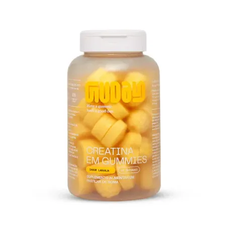 CREATINA EM GUMMIES SABOR LARANJA 60 GOMAS - GUDAY