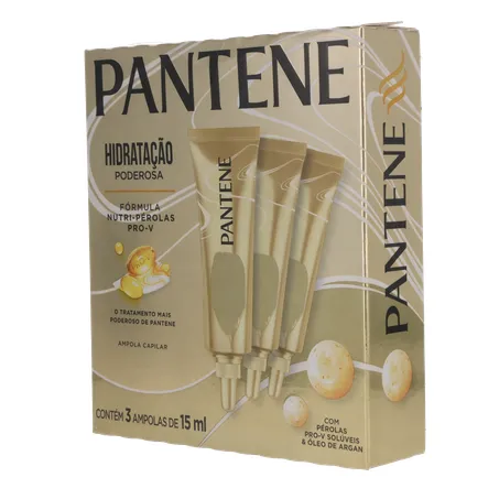 Ampola de Tratamento Pantene Hidro Cauterização com 3 Unidades 15Ml 360-4