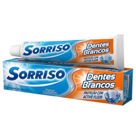 Creme dental 90g sorriso dentes brancos