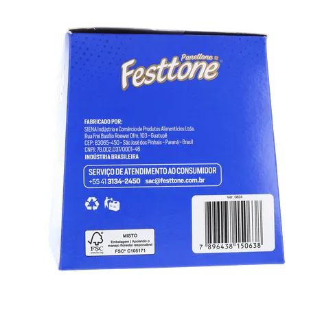 Panettone festtone mini chocolate cx 80g 360-8