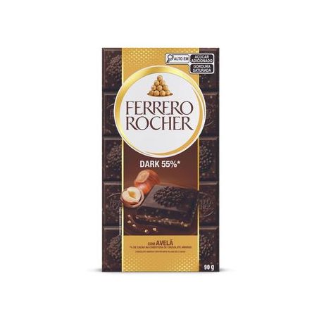 Choc.rocher 90gr dark
