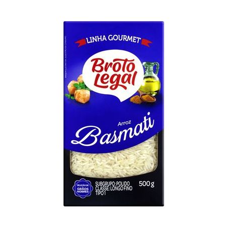 Arroz Basmati Tipo 1 Broto Legal Gourmet Caixa 500G