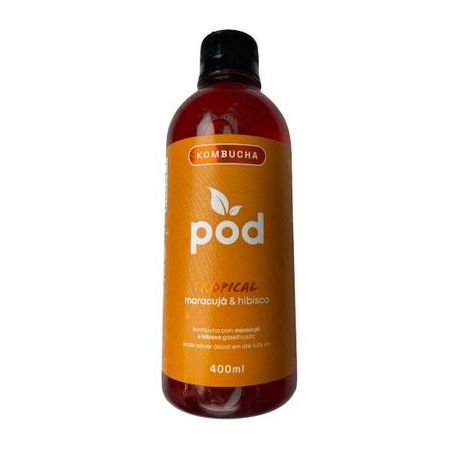 Kombucha pod maracujá & hibisco 400ml