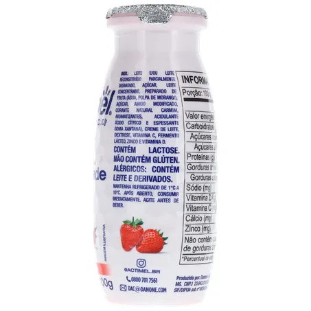 Leite Fermentado Parcialmente Desnatado de Morango Actimel 100G 360-10