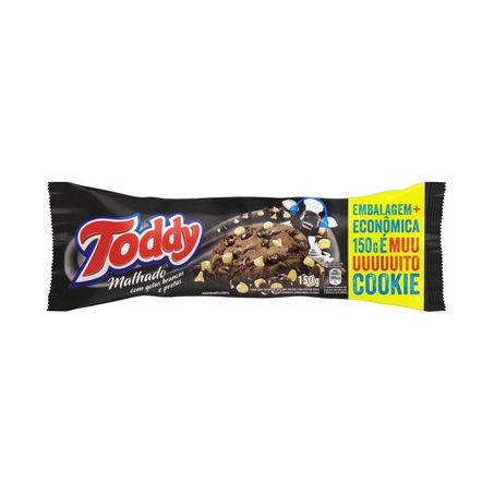 Cookies Toddy Malhado Com Gotas De Chocolate 133g