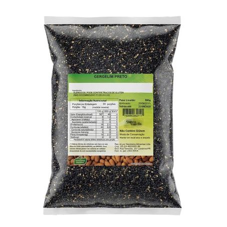 GERGELIM PRETO 500G