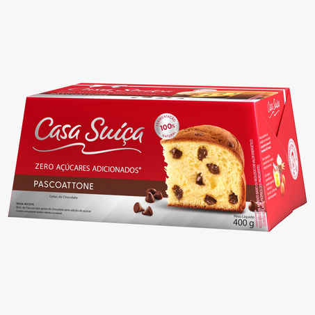 Pascoattone Casa Suíça com Gotas de Chocolate sem Adição de Açúcar 400g
