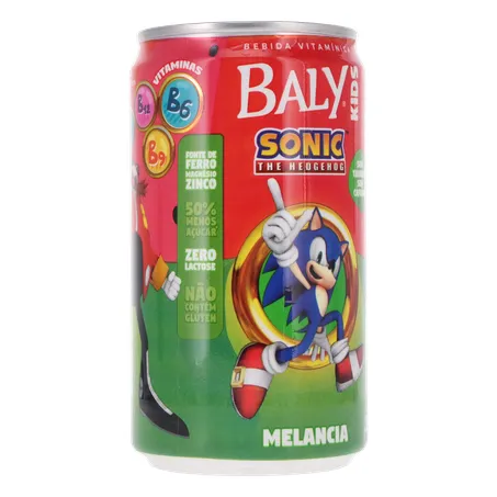 Suplemento Alimentar Líquido Melancia Zero Lactose Sonic Baly Kids Lata 220ml 360-33