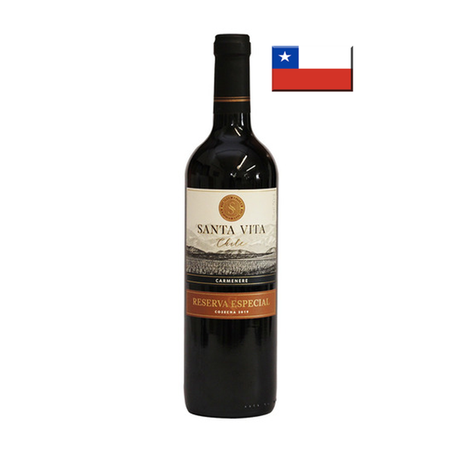 VINHO CHILENO TINTO SANTA VITA RESERVA CARMENERE 750ML
