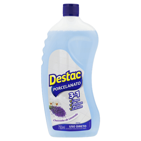 Limpa Pisos Porcelanato Destac Cheirinho de Lavanda Squeeze 750ml