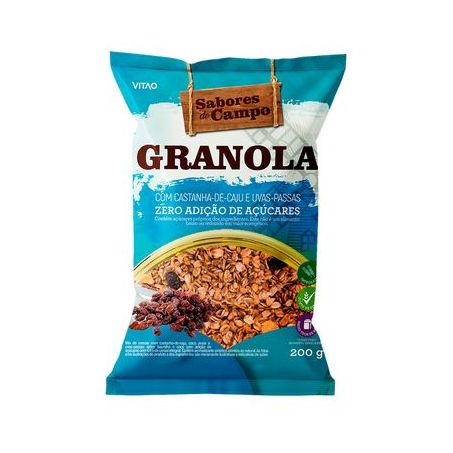 Granola Vitao Sabores Do Campo 200g Zero Castanha Caju/Passas