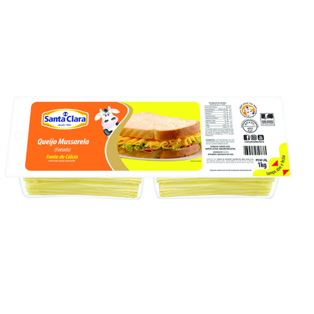 QUEIJO MUSSARELA SANTA CLARA 1KG