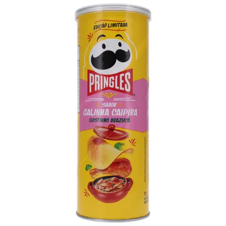 SALGADINHO BATATA PRINGLES GOSTINHO BRAZUCA GALINHA CAIPIRA LATA 100G 360-24
