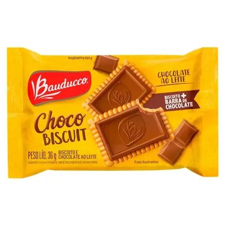 Chocobiscuit chocolate ao leite bauduco 36g