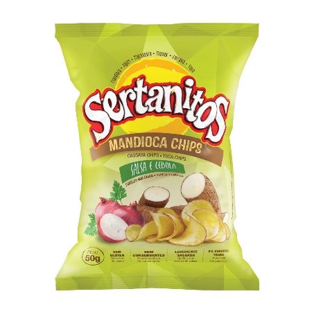 Salgadinho mandioca sal/ceb. sertanitos 50g