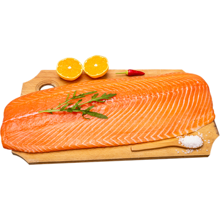 FILÉ DE SALMÃO CONGELADO KOMDELLI C/PELE KG