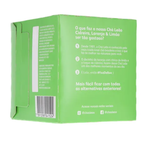 LIOLEAページ Chá Leão Misto Cidreira Laranja e Limão Caixa 16g | Super Koch