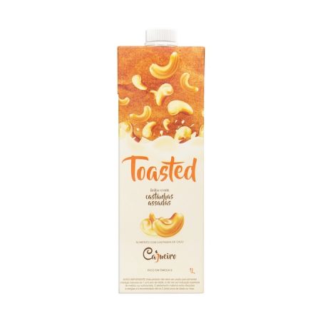LEITE VEGETAL CAJUEIRO TOASTED C/ CAST. ASSADAS 1L