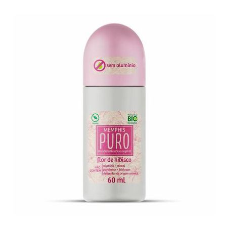 Desodorante Roll-on Memphis Puro Vegano Hibisco 60ML