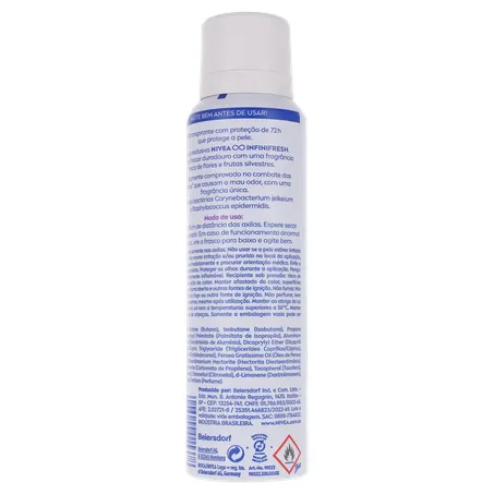 Desodorante aerosol nivea feminino fresh sensation 150ml 360-21