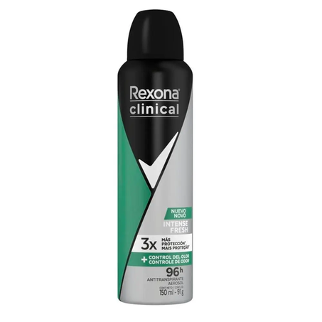 Desodorante Aerosol Rexona 150ml Clinical Men Refresh