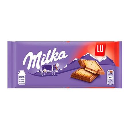 CHOCOLATE MILKA LU BARRA COM BISCOITO 87G