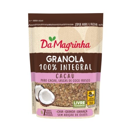 Granola cacau 7 grãos da magrinha 800g