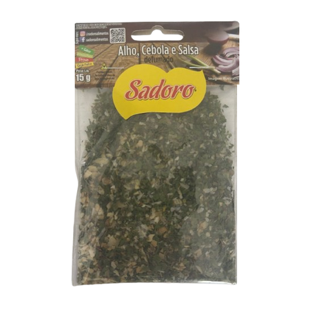 TEMPERO ALHO, CEBOLA E SALSA DEFUMADO SADORO 15G 