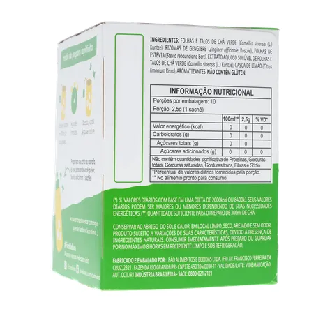 Chá Verde Leão Gengibre Limão Sachê 10UN 360-25