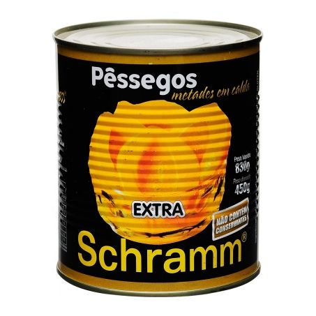 PESSEGO EM CALDA SCHRAMM FATIAS 450G