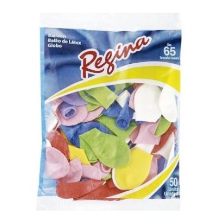 Balao regina c/50 sortido