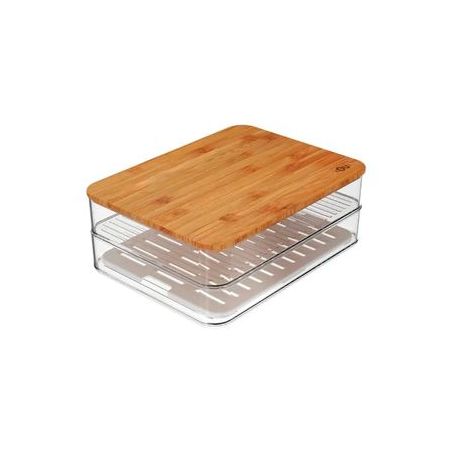 PORTA FRIOS OU CLEAR FRESH TAMPA DE BAMBU