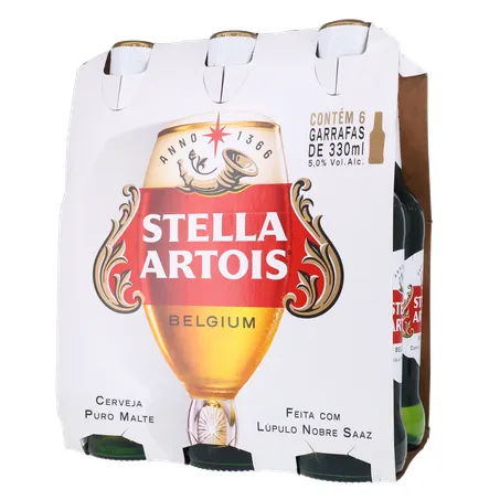 Stella Artois Cerveja Lager 330Ml Long Neck Unidade 360-2