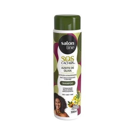 SHAMPOO SALON LINE SOS CACHOS AZEITE OLIVA 300ML