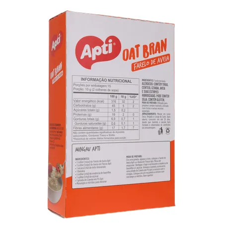Farelo de Aveia Apti Oat Bran Caixa 150gr 360-15