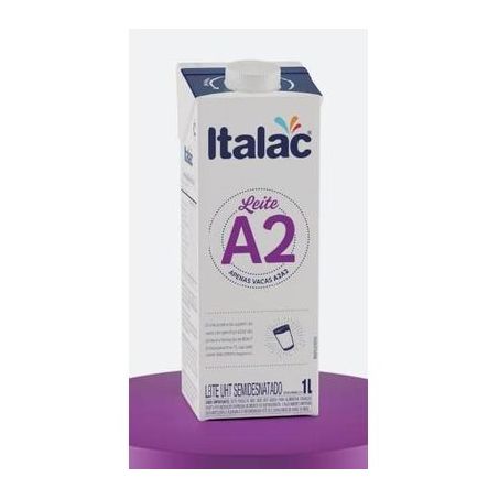 Leite semidesnatado a2 italac 1l