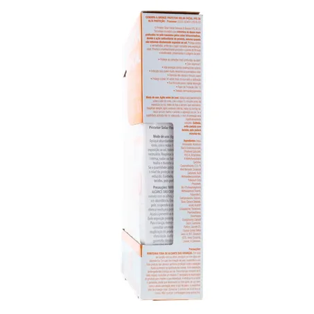Kit cenoura e bronze protetor solar 200ml + facial 50g fps 30 360-8